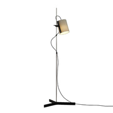 Load image into Gallery viewer, Magnetic Foco Floor Lamp in Matt Nickel/Black Oak/Khaki Green.
