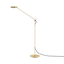Load image into Gallery viewer, Tema LED Floor Lamp in Satin Gold.
