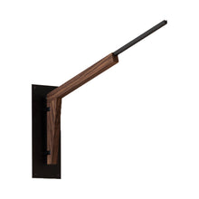 Load image into Gallery viewer, Motus Swing Arm Bracket in Textured Black Powdercoat (Walnut).
