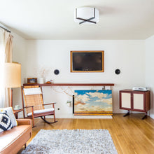 Load image into Gallery viewer, Plura LED Flush Mount Ceiling Light in living room.

