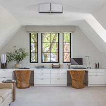 Load image into Gallery viewer, Plura LED Flush Mount Ceiling Light in living room.

