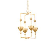 Load image into Gallery viewer, Antalya LED Pendant Light in Vintage Gold Leaf (Small).
