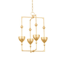 Load image into Gallery viewer, Antalya LED Pendant Light in Vintage Gold Leaf (Large).
