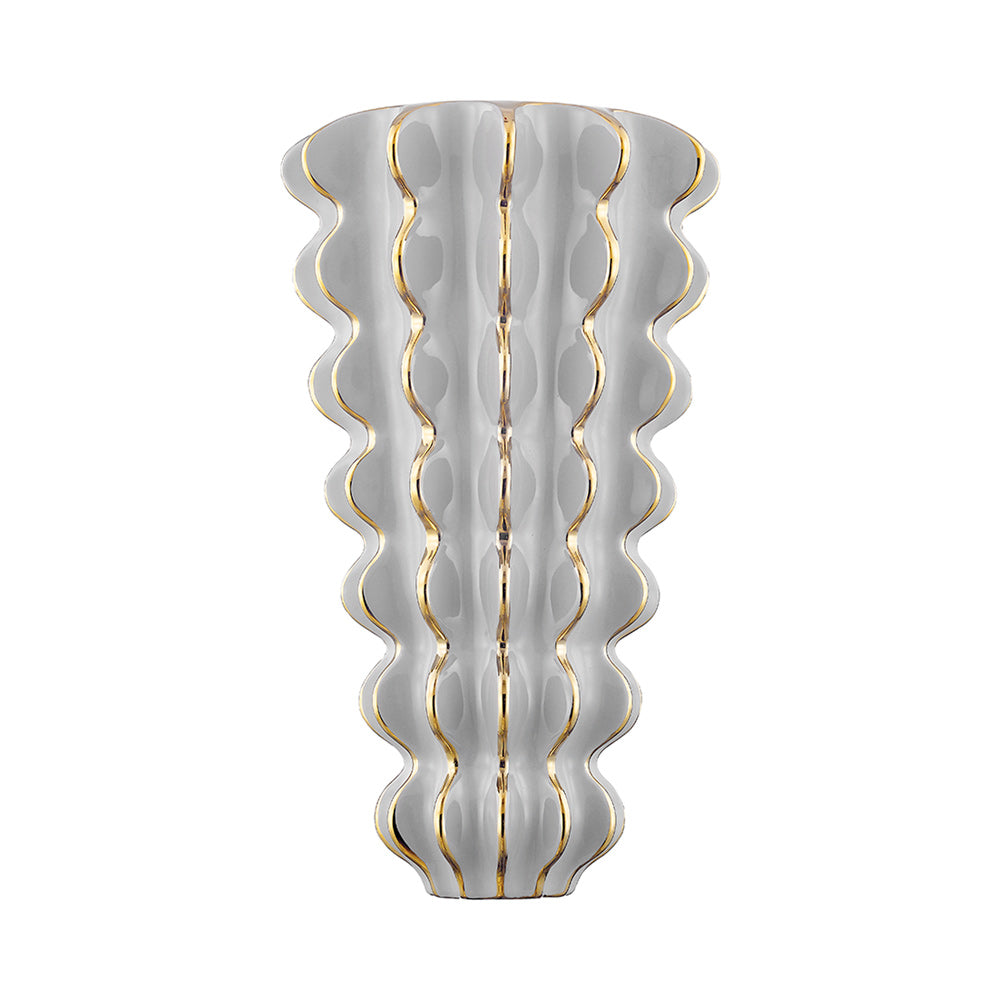 Esperanza Wall Light in Gloss Grey.