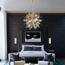 Load image into Gallery viewer, Gleason Chandelier in bedroom.
