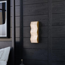 Load image into Gallery viewer, Tanzanite LED Wall Light in Detail.
