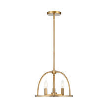 Load image into Gallery viewer, Abbott Chandelier in Vibrant Gold (3-Light).

