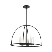 Load image into Gallery viewer, Abbott Chandelier in Black (8-Light).
