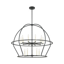 Load image into Gallery viewer, Abbott Chandelier in Black (15-Light).
