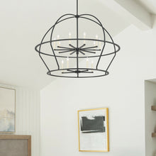 Load image into Gallery viewer, Abbott Chandelier in living room.
