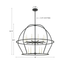 Load image into Gallery viewer, Abbott Chandelier - line drawing.

