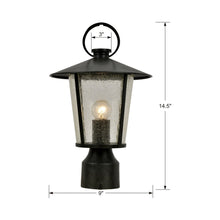 Load image into Gallery viewer, Andover Outdoor Post Light - line drawing.
