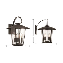 Load image into Gallery viewer, Andover Outdoor Wall Light - line drawing.
