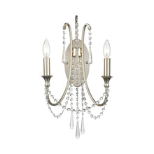 Load image into Gallery viewer, Arcadia Wall Light in Antique Silver.
