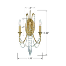 Load image into Gallery viewer, Arcadia Wall Light - line drawing.
