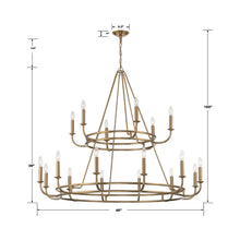 Load image into Gallery viewer, Bailey Chandelier - line drawing.
