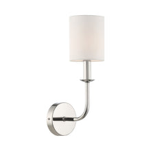 Load image into Gallery viewer, Bailey Wall Light in Polished Nickel.
