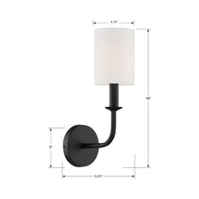 Load image into Gallery viewer, Bailey Wall Light - line drawing.
