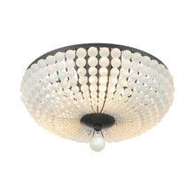 Load image into Gallery viewer, Bella Semi Flush Mount Ceiling Light in Matte Black (3-Light).
