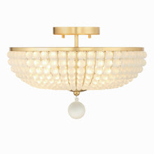 Load image into Gallery viewer, Bella Semi Flush Mount Ceiling Light in Detail.
