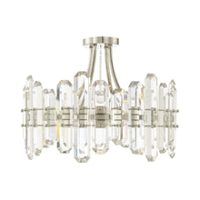 Load image into Gallery viewer, Bolton Semi Flush Mount Ceiling Light in Polished Nickel.
