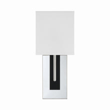 Load image into Gallery viewer, Brent Wall Light in Polished Nickel/Black Forged.
