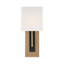 Load image into Gallery viewer, Brent Wall Light in Vibrant Gold/Black Forged.
