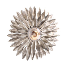 Load image into Gallery viewer, Broche Flower Wall Light in Antique Silver.
