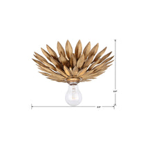 Load image into Gallery viewer, Broche Flower Wall Light - line drawing.
