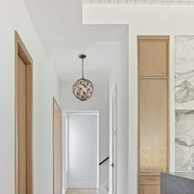Load image into Gallery viewer, Broche Sphere Chandelier in living room.
