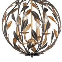 Load image into Gallery viewer, Broche Sphere Chandelier in Detail.
