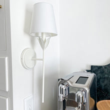 Load image into Gallery viewer, Broche Wall Light in living room.

