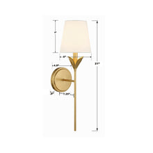 Load image into Gallery viewer, Broche Wall Light - line drawing.
