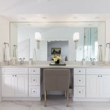 Load image into Gallery viewer, Bromley Wall Light in bathroom.

