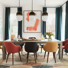 Load image into Gallery viewer, Capsule Outdoor Pendant Light in dining room.
