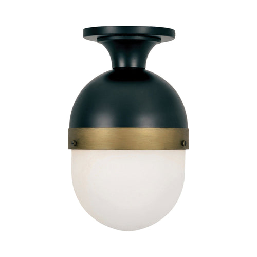 Capsule Outdoor Semi Flush Mount Ceiling Light.