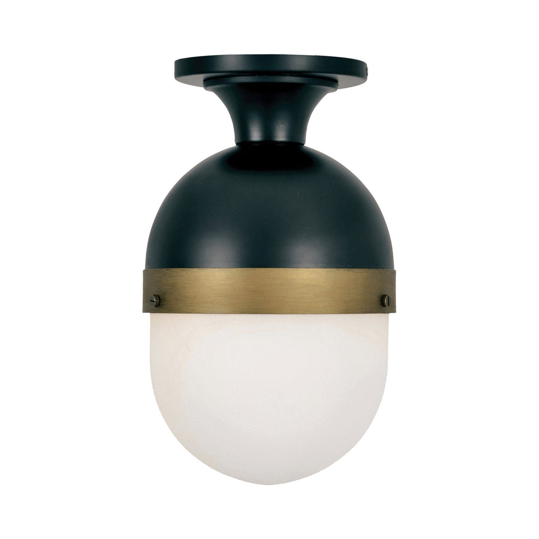 Capsule Outdoor Semi Flush Mount Ceiling Light.