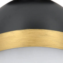 Load image into Gallery viewer, Capsule Outdoor Semi Flush Mount Ceiling Light in Detail.
