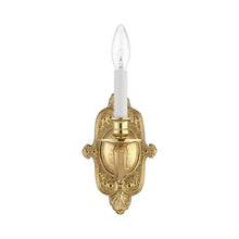 Load image into Gallery viewer, Cast Brass Ornate Wall Light.
