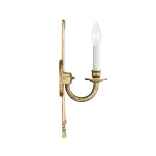 Load image into Gallery viewer, Cast Brass Wall Light in Detail.
