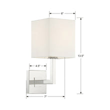 Load image into Gallery viewer, Chatham Wall Light - line drawing.
