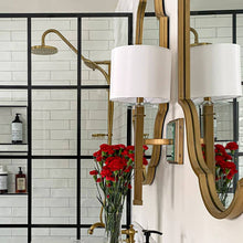 Load image into Gallery viewer, Clifton Wall Light in bathroom.
