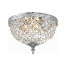 Load image into Gallery viewer, Crystal Flush Mount Ceiling Light in Polished Chrome (Medium).
