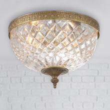 Load image into Gallery viewer, Crystal Flush Mount Ceiling Light in Detail.
