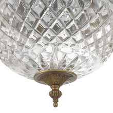 Load image into Gallery viewer, Crystal Flush Mount Ceiling Light in Detail.
