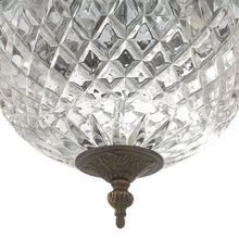 Load image into Gallery viewer, Crystal Flush Mount Ceiling Light in Detail.
