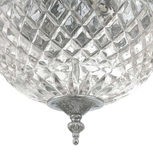 Load image into Gallery viewer, Crystal Flush Mount Ceiling Light in Detail.

