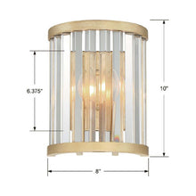 Load image into Gallery viewer, Darcy Wall Light - line drawing.
