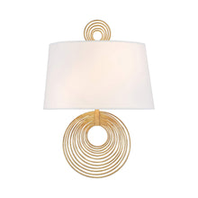 Load image into Gallery viewer, Doral Wall Light in Renaissance Gold.
