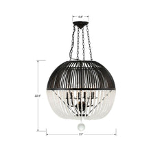 Load image into Gallery viewer, Duval Chandelier - line drawing.
